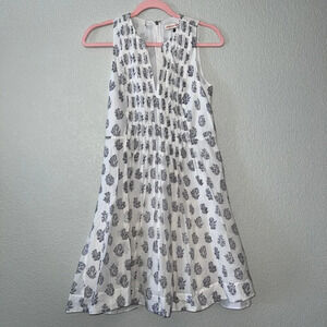 Rebecca Taylor Dress Purple Floral Print Size 0 Nancy Meyers Coastal Gran